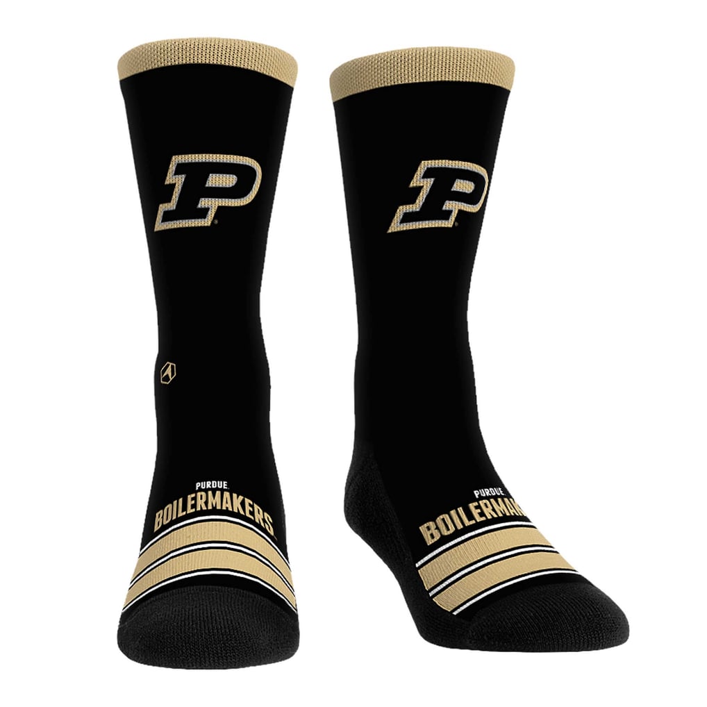 Purdue Boilermakers Rock Em Socks Unisex Gametime Stripe Crew Socks
